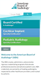 Mobile Screenshot of boardofaudiology.org